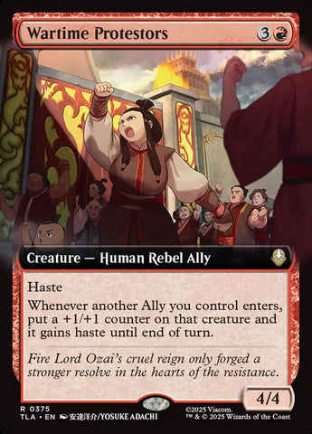 Wartime Protestors (Avatar: The Last Airbender)  - Foil
