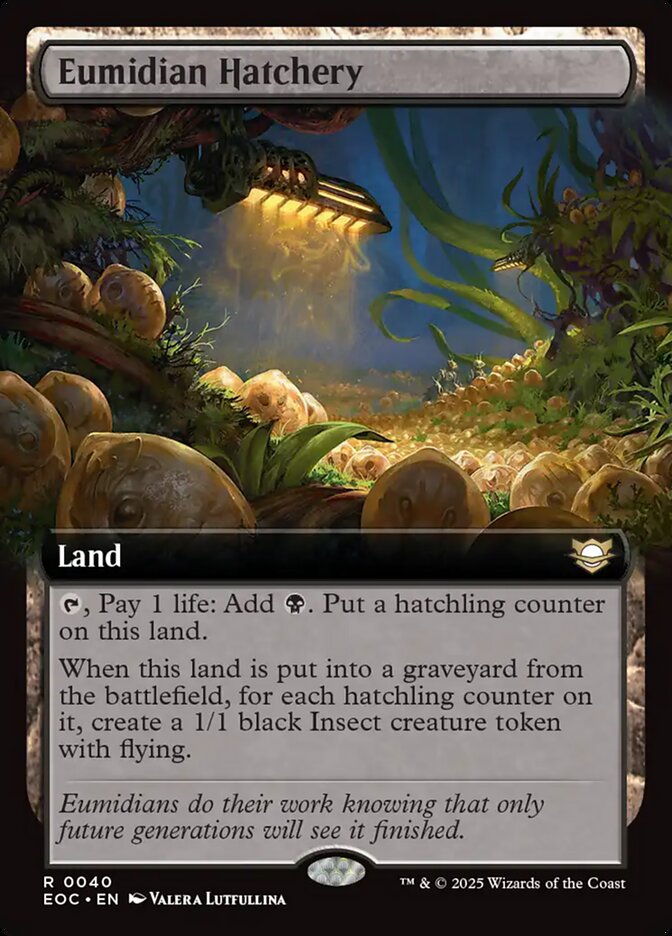 Eumidian Hatchery 40/191 (Commander: Edge of Eternities)  - Extended Art