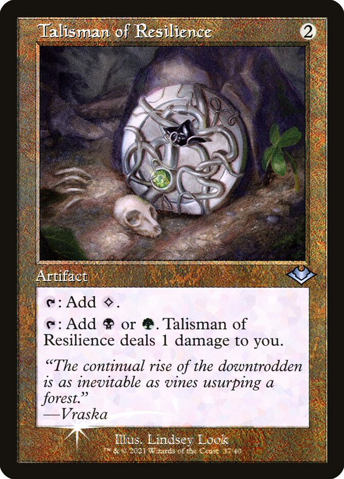Talisman of Resilience 37/40 (Modern Horizons)  - Retro Foil