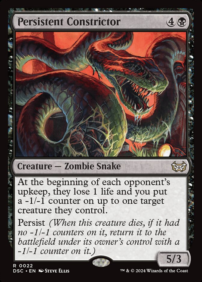 Persistent Constrictor 22 (Commander: Duskmourn: House of Horror) 