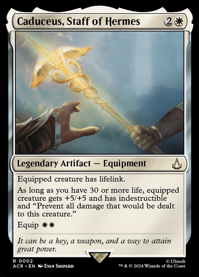 Caduceus, Staff of Hermes (Universes Beyond: Assassin's Creed)  - Foil