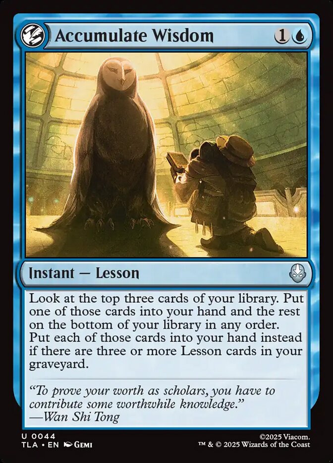 Accumulate Wisdom (Avatar: The Last Airbender)  - Foil