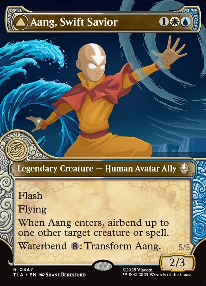 Aang, Swift Savior // Aang and La, Ocean's Fury (Avatar: The Last Airbender) 