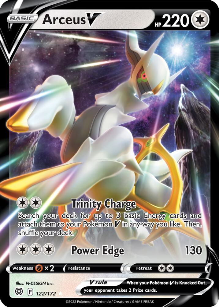 Arceus V 122/172 (SWSH09: Brilliant Stars)  - Holofoil