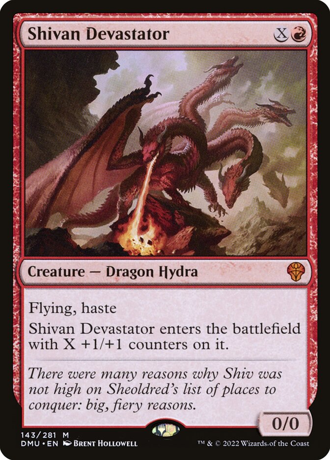 Shivan Devastator (Dominaria United)  - Foil