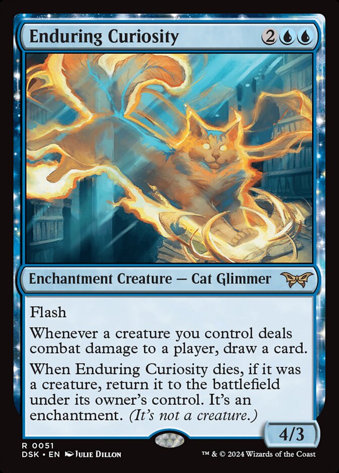 Enduring Curiosity (Duskmourn: House of Horror)  - Foil