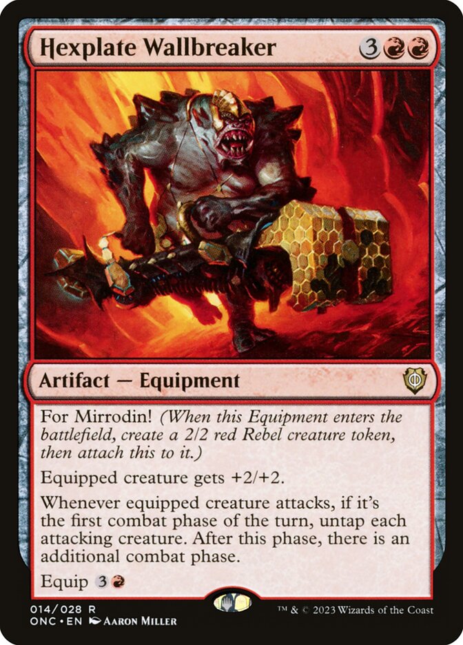 Hexplate Wallbreaker (Commander: Phyrexia: All Will Be One) 