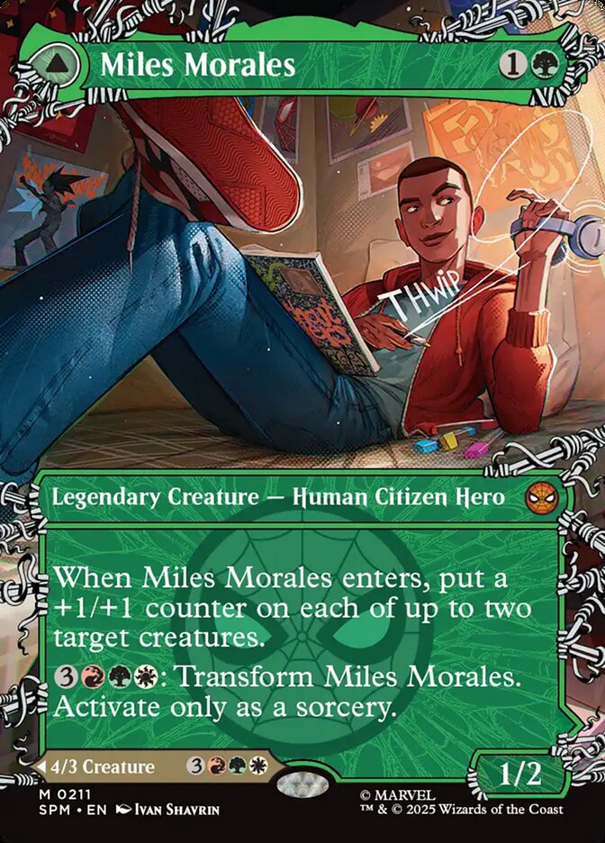 Miles Morales // Ultimate Spider-Man 211/198 (Marvel's Spider-Man)  - Showcase