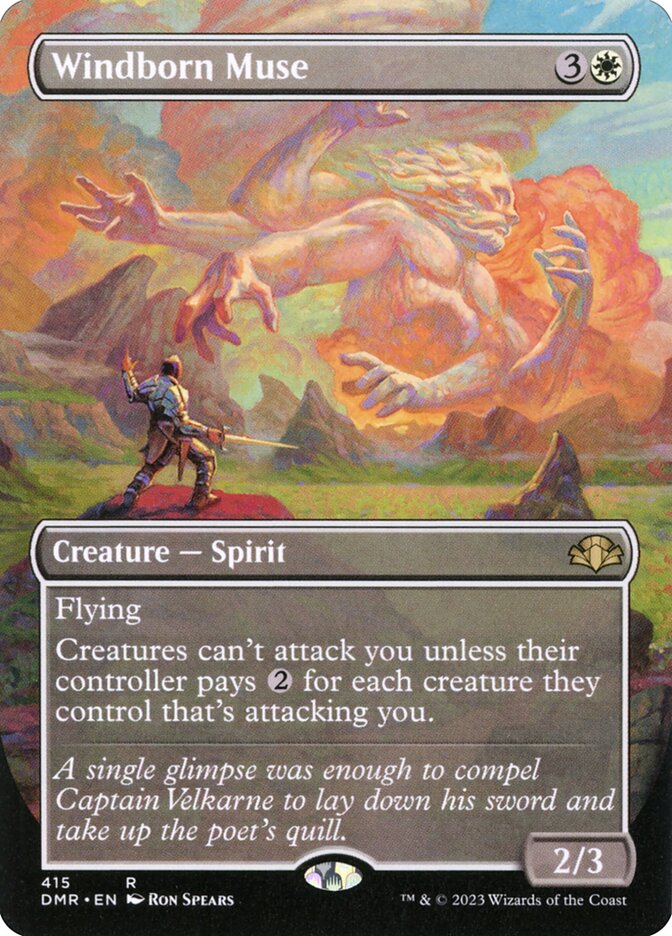 Windborn Muse 415/261 (Dominaria Remastered)  - Borderless Foil