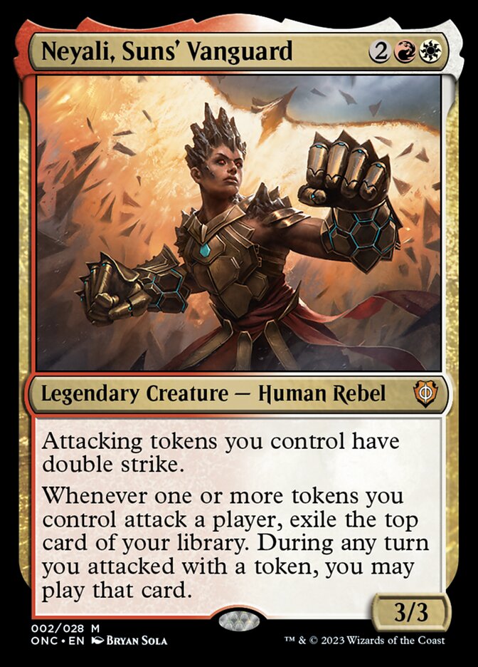 Neyali, Suns' Vanguard (Commander: Phyrexia: All Will Be One)  - Foil
