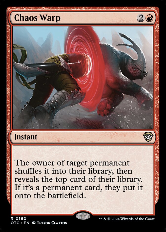 Chaos Warp 160/342 (Commander: Outlaws of Thunder Junction) 