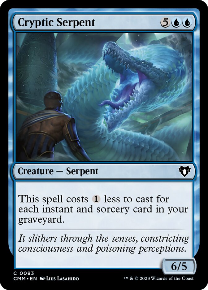 Cryptic Serpent 83/451 (Commander Masters)  - Foil