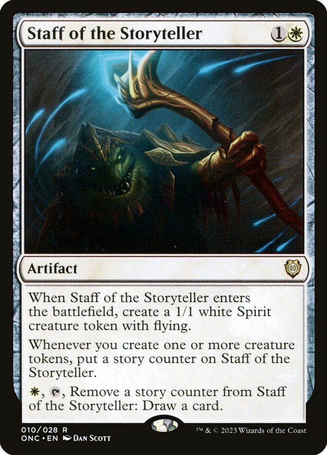 Staff of the Storyteller (Commander: Phyrexia: All Will Be One) 