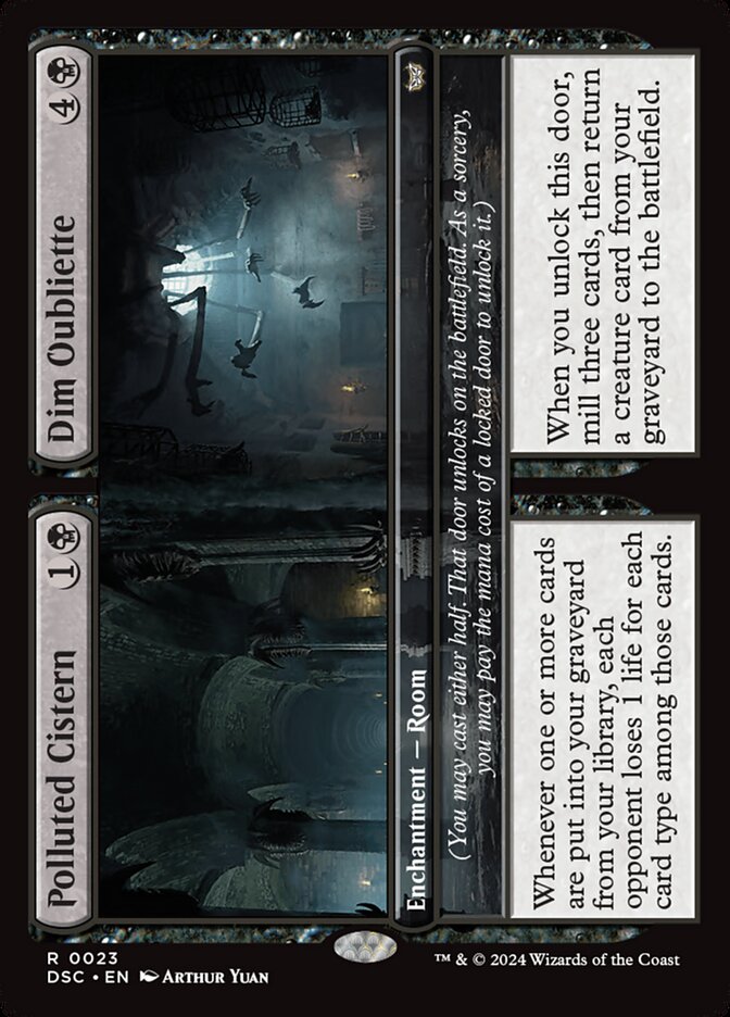 Polluted Cistern // Dim Oubliette (Commander: Duskmourn: House of Horror) 