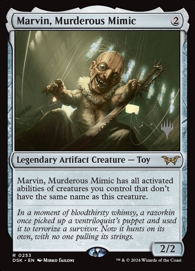 Marvin, Murderous Mimic 253 (Promo Pack: Duskmourn: House of Horror)  - Foil