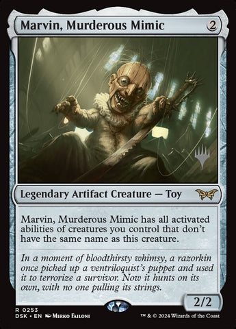 Marvin, Murderous Mimic 253 (Promo Pack: Duskmourn: House of Horror)  - Foil