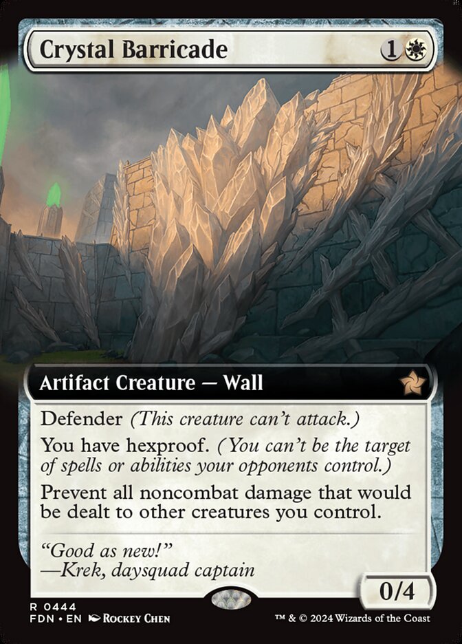 Crystal Barricade (Foundations)  - Foil