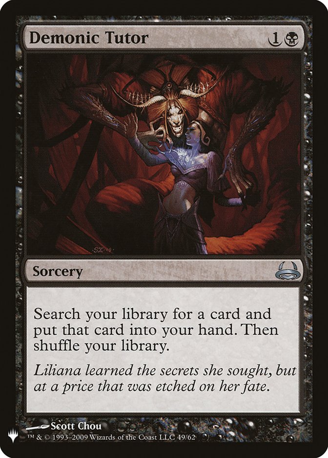 Demonic Tutor (The List Reprints) 