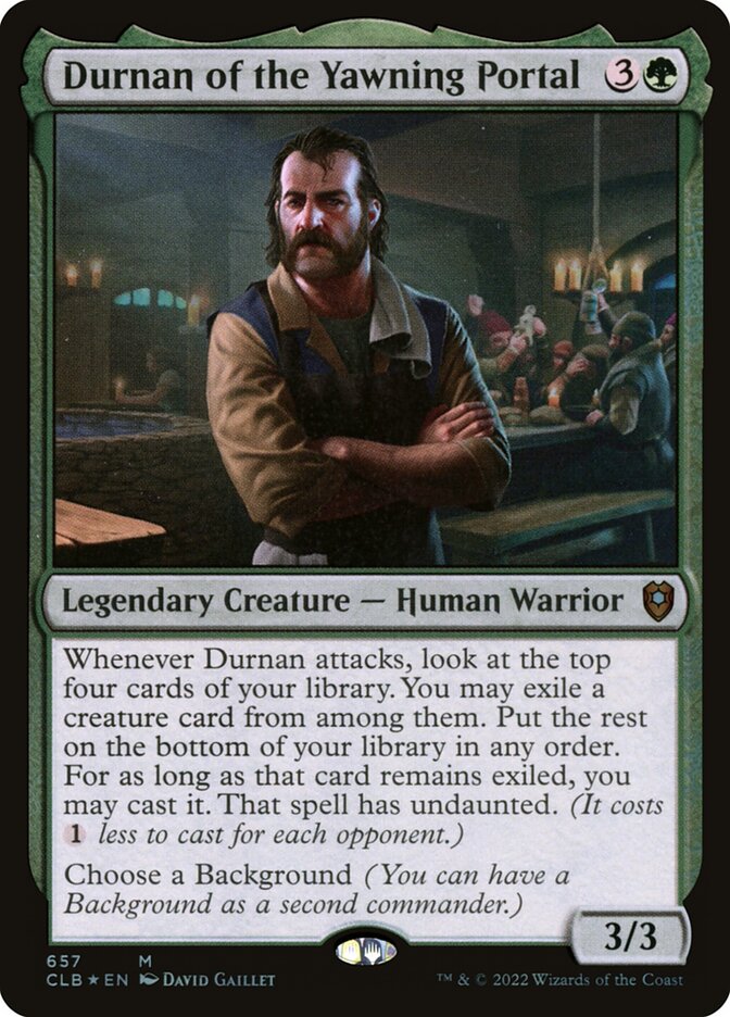 Durnan of the Yawning Portal (Commander Legends: Battle for Baldur's Gate)  - Foil