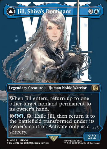 Jill, Shiva's Dominant // Shiva, Warden of Ice (FINAL FANTASY)  - Foil