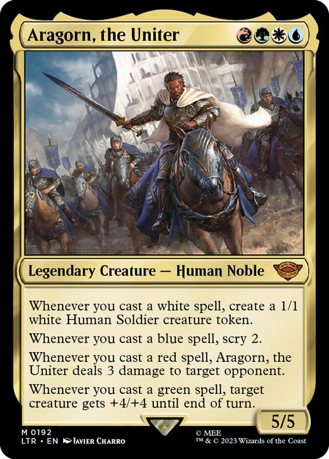 Aragorn, the Uniter (Universes Beyond: The Lord of the Rings: Tales of Middle-earth)  - Foil