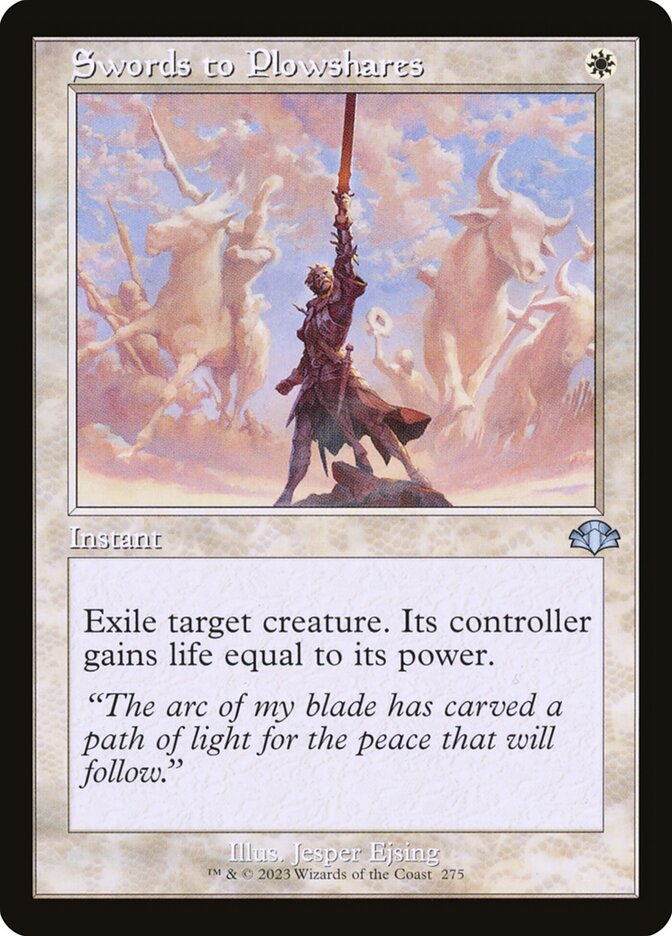 Swords to Plowshares (Dominaria Remastered)  - Foil