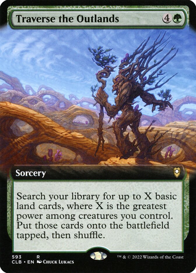 Traverse the Outlands Extended Art 593 (Commander Legends: Battle for Baldur's Gate) 