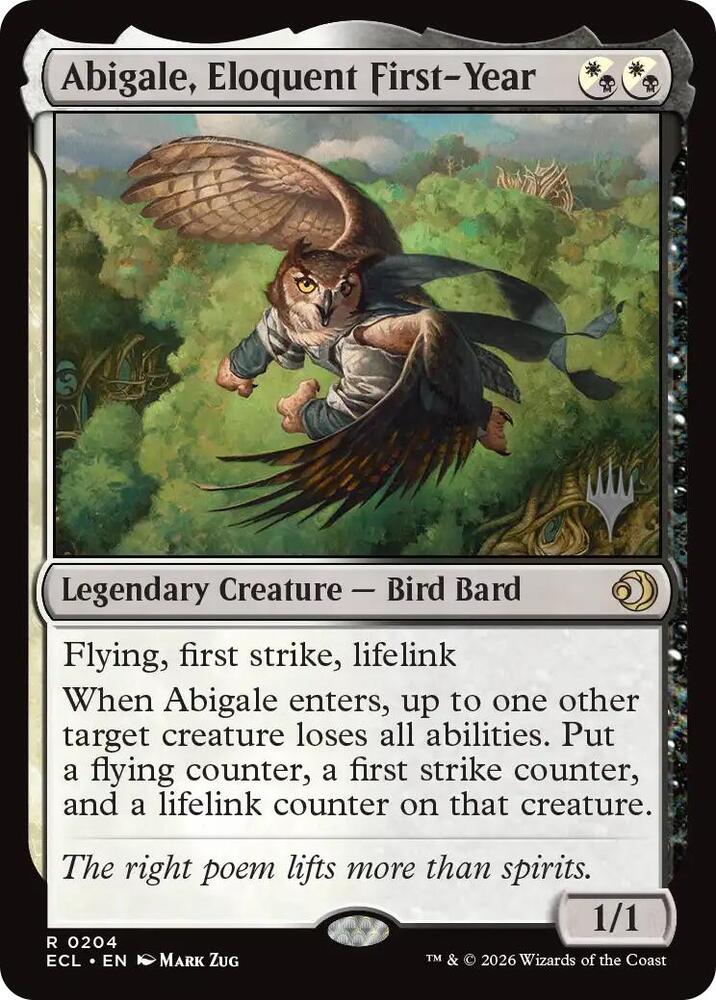 Abigale Eloquent First Year (Promo Pack: Lorwyn Eclipsed) 