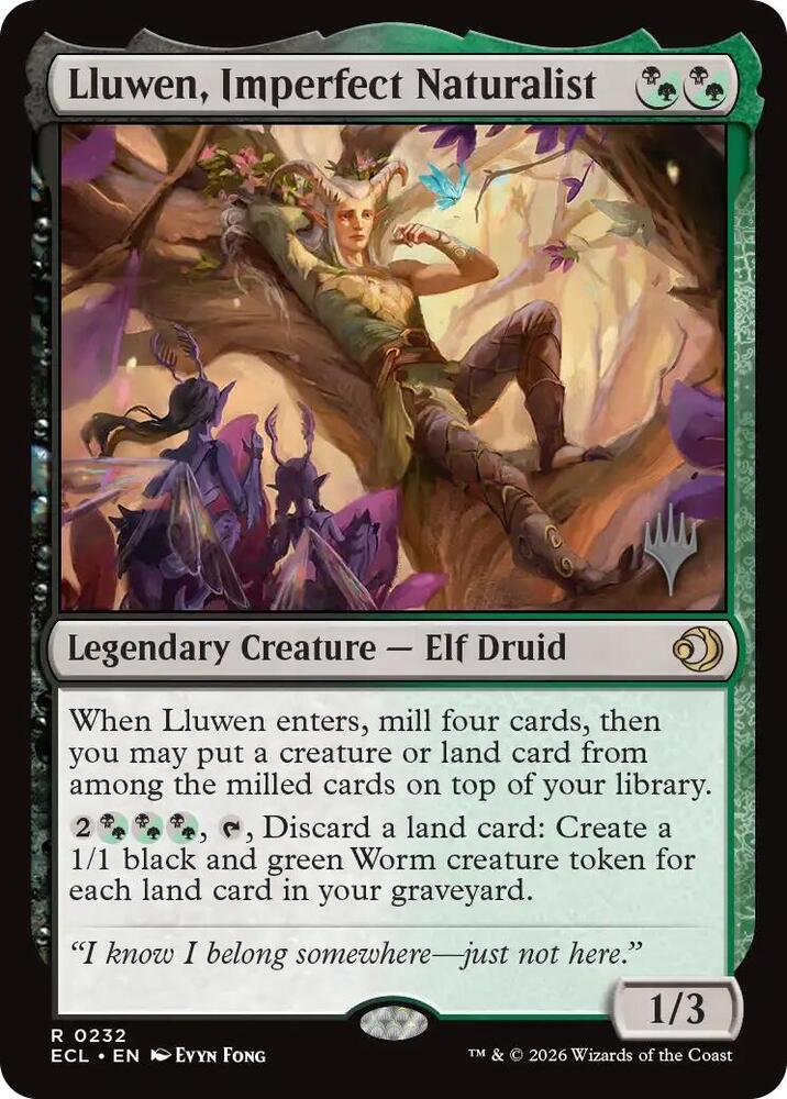 Lluwen Imperfect Naturalist 232 (Promo Pack: Lorwyn Eclipsed)  - Foil