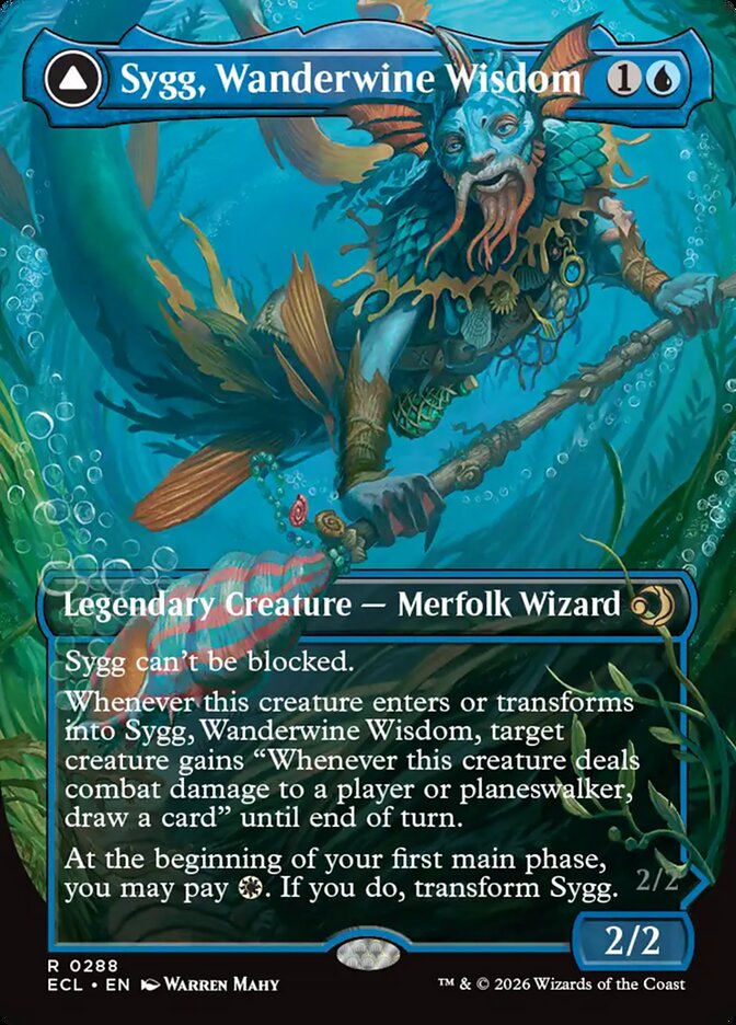 Sygg, Wanderwine Wisdom // Sygg, Wanderbrine Shield (Lorwyn Eclipsed) 