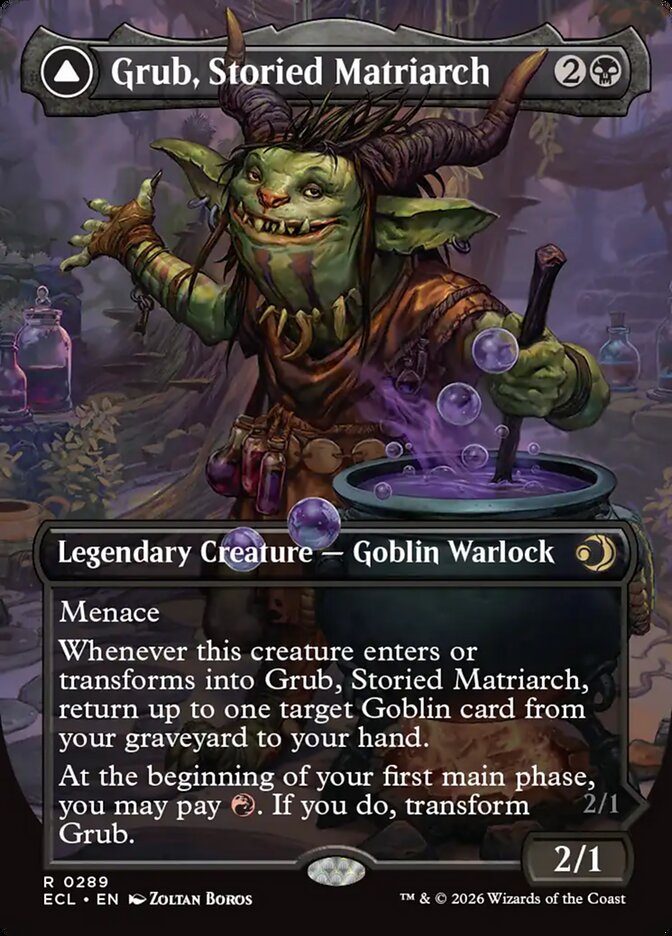 Grub, Storied Matriarch // Grub, Notorious Auntie (Lorwyn Eclipsed) 