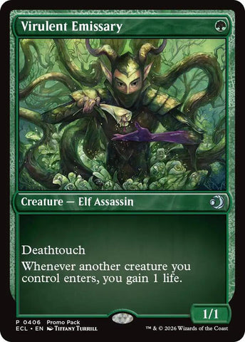 Virulent Emissary 406 (Promo Pack: Lorwyn Eclipsed)  - Foil