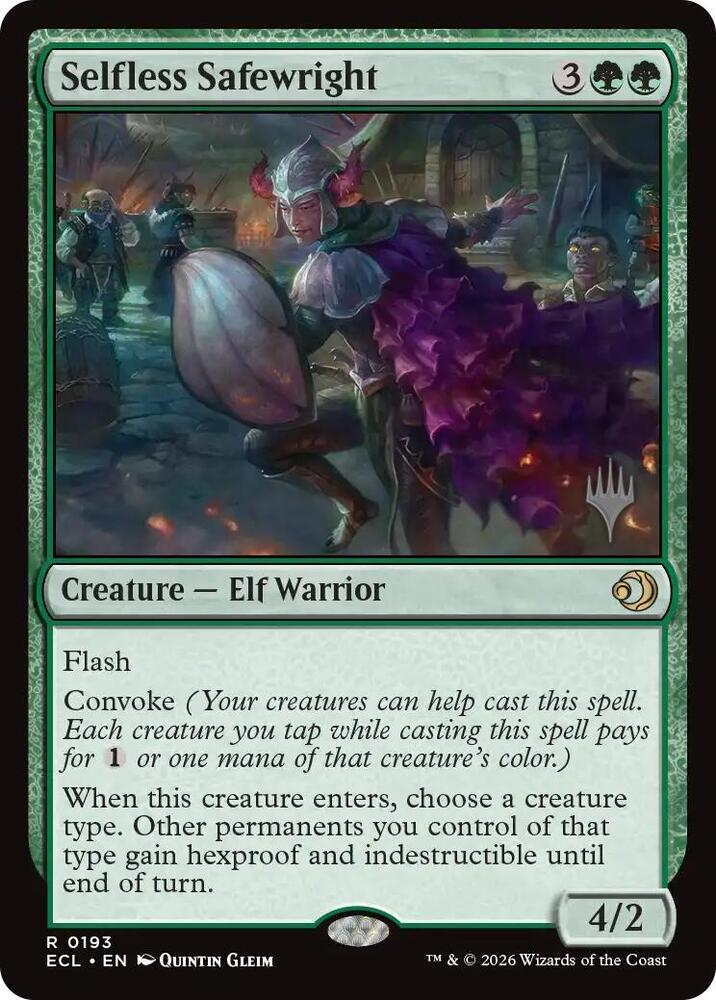 Selfless Safewright 193 (Promo Pack: Lorwyn Eclipsed)  - Foil