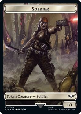 Soldier 003 Sicarian Infiltrator Double Sided Token 3 // 8 (Universes Beyond: Warhammer 40,000) 