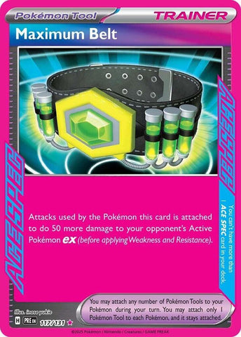 Maximum Belt 117/131 (SV: Prismatic Evolutions)  - Holofoil