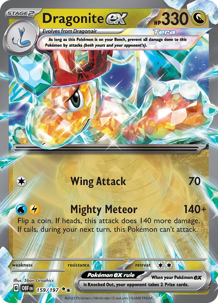 Dragonite ex 159/197 (SV03: Obsidian Flames)  - Holofoil