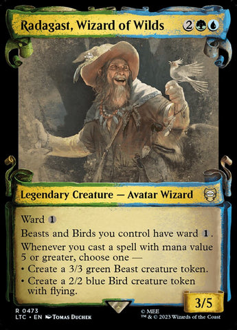 Radagast, Wizard of Wilds 473 (Commander: The Lord of the Rings: Tales of Middle-earth)  - Showcase Scroll