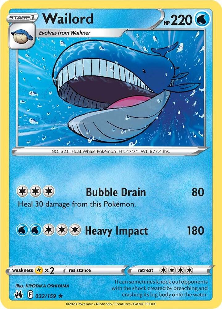 Wailord 032/159 (Crown Zenith) 