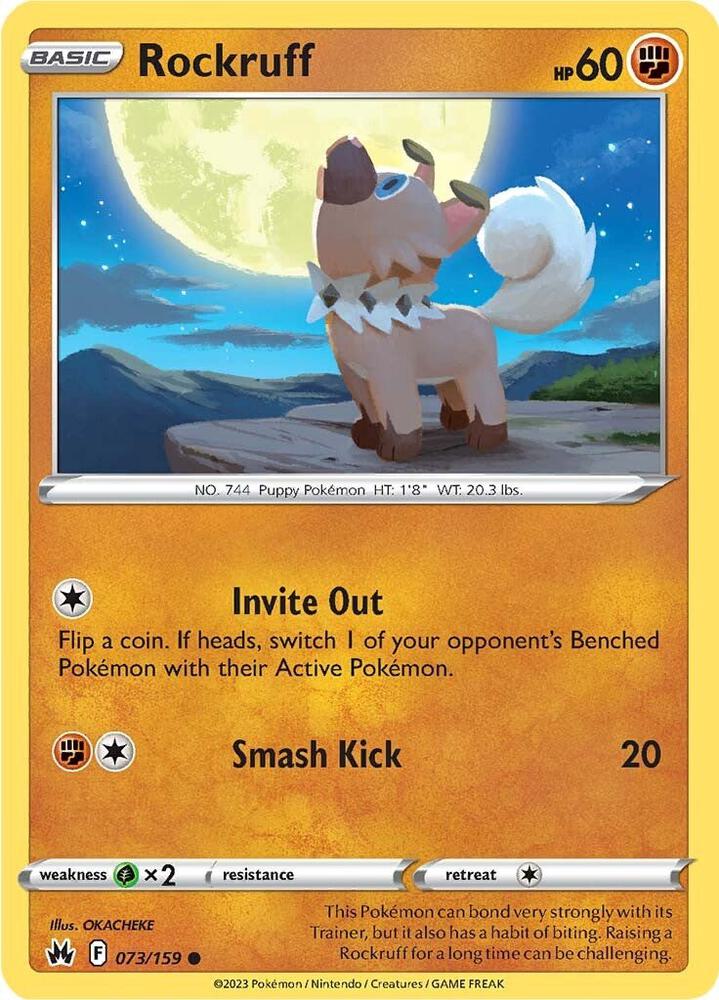 Rockruff 073/159 (Crown Zenith) 