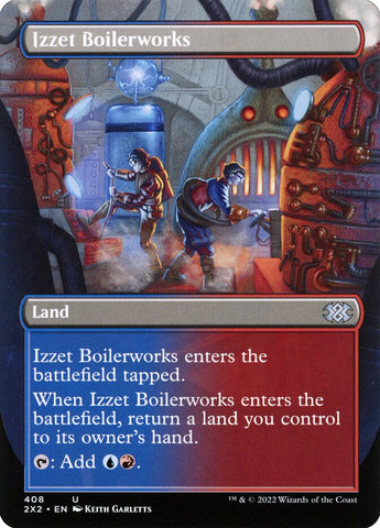 Izzet Boilerworks Borderless 408 (Double Masters 2022)  - Foil
