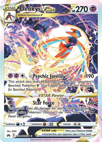 Deoxys VSTAR GG46/GG70 (Crown Zenith: Galarian Gallery)  - Holofoil