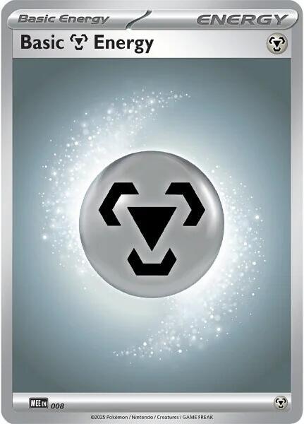Basic Metal Energy 008 8 (MEE: Mega Evolution Energies)  - Reverse Holofoil