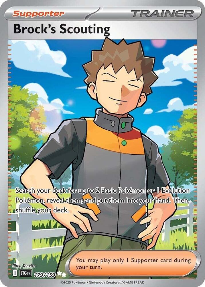 Brock's Scouting  179/159 (SV09: Journey Together)  - Holofoil