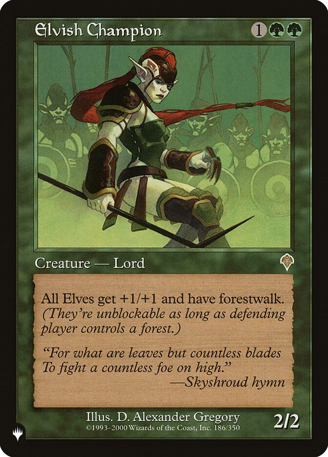 Elvish Champion 186/350 (The List Reprints) 
