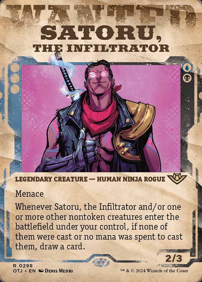 Satoru, the Infiltrator 298/286 (Outlaws of Thunder Junction)  - Showcase