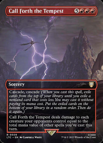 Call Forth the Tempest 509 (Commander: The Lord of the Rings: Tales of Middle-earth)  - Borderless Foil