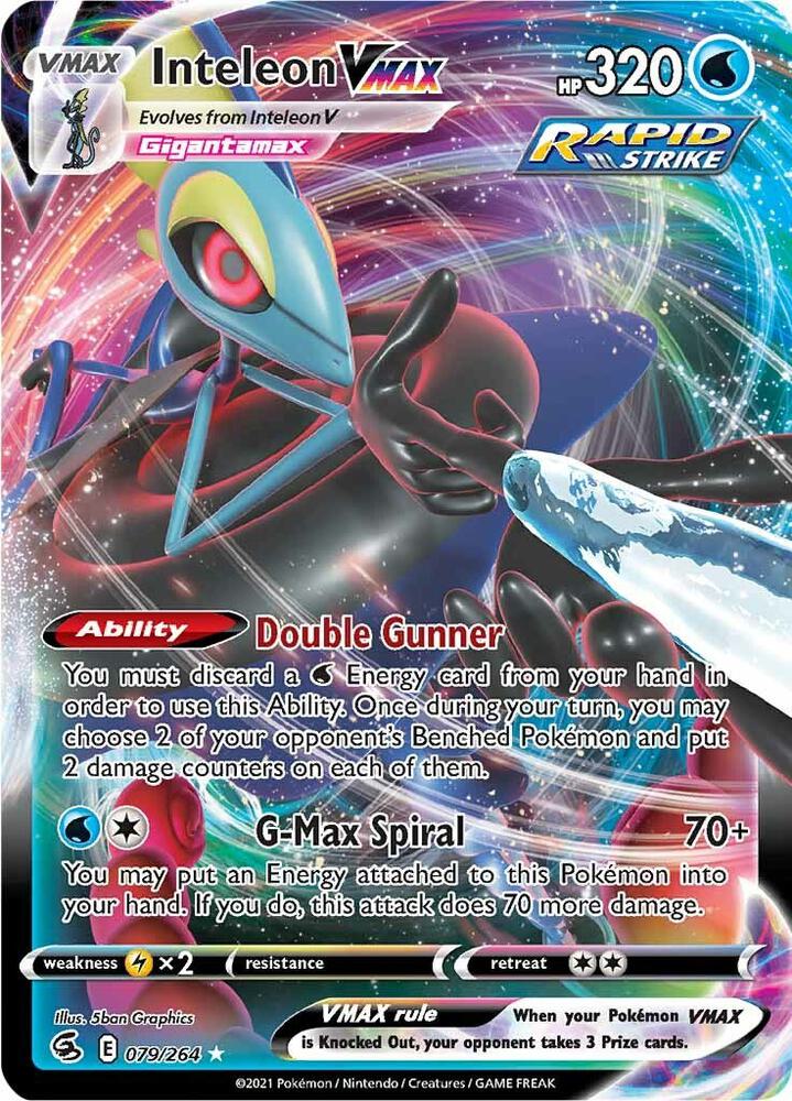 Inteleon VMAX 079/264 (SWSH08: Fusion Strike)  - Holofoil