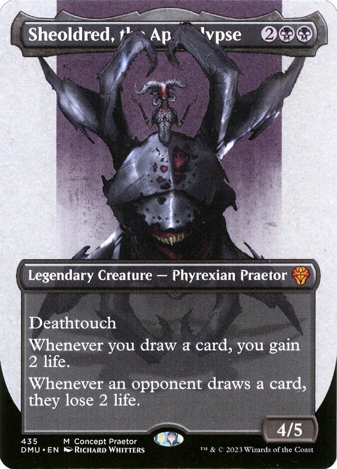 Sheoldred, the Apocalypse 435 (Phyrexia: All Will Be One)  - Borderless