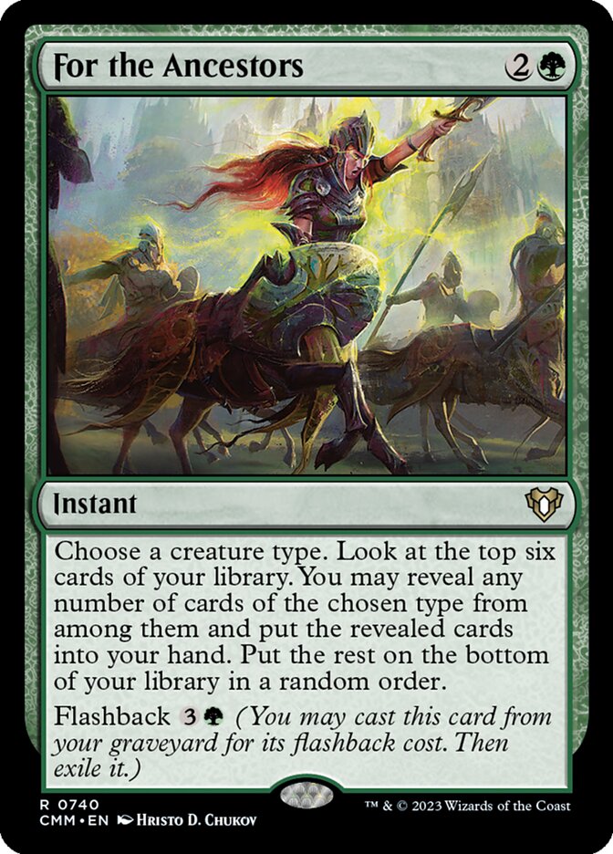 For the Ancestors 740 (Commander Masters) 