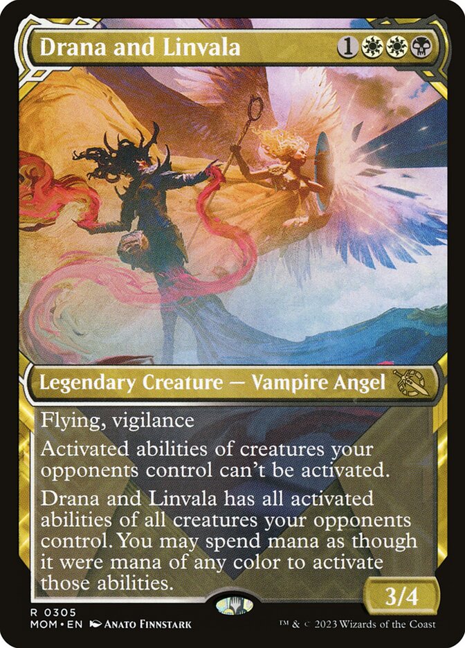 Drana and Linvala 305 (March of the Machine)  - Showcase Foil